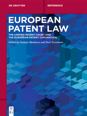 cover image of European Patent Law